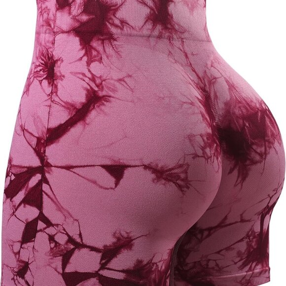 Intensify Other - Intensify Women's Purple High-Waist Seamless Workout Shorts for Yoga, Running, G